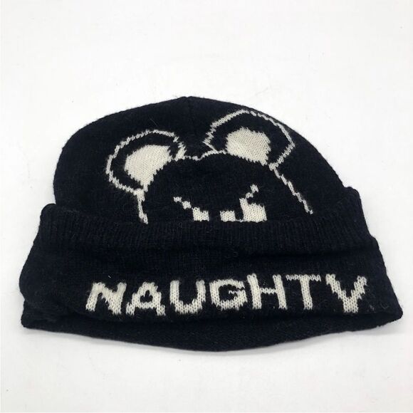 7 for all mankind naughty nice slouch beanie ⚫️ super soft ⚫️ NWT - Picture 3 of 8